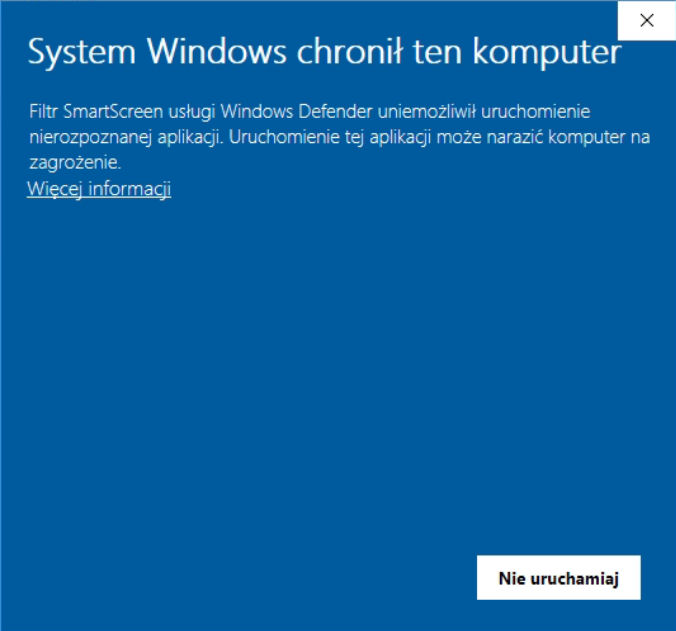 System Windows chronił ten komputer